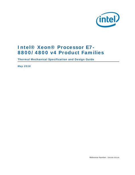 Thermal Mechanical Specifications and Design Guidelines .